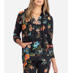 Johnny Was Ardell Floral Print Pullover Hoodie